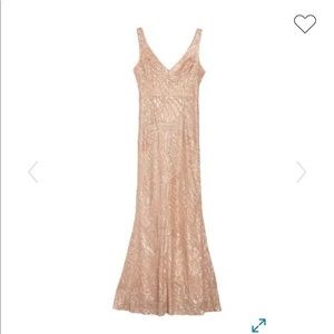 New Marina Sequined Floor Length Gown Sz 12 Dress